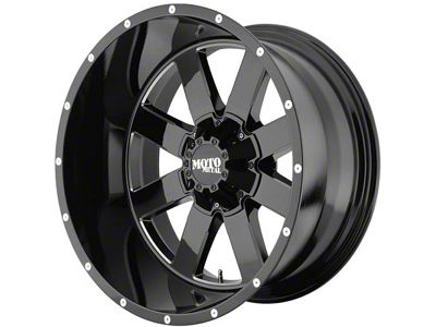 Moto Metal MO962 Gloss Black Milled 6-Lug Wheel; 20x9; 0mm Offset (17-24 Titan)