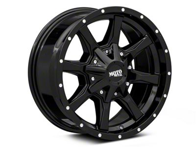 Moto Metal MO970 Gloss Black with Milled Lip 6-Lug Wheel; 20x9; 12mm Offset (17-24 Titan)