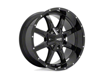 Moto Metal MO970 Gloss Black with Milled Lip 6-Lug Wheel; 20x9; 18mm Offset (17-24 Titan)