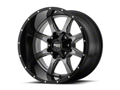 Moto Metal MO970 Gloss Gray Center with Gloss Black Lip 6-Lug Wheel; 20x12; -44mm Offset (17-24 Titan)