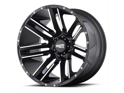Moto Metal MO978 Razor Satin Black Machined 6-Lug Wheel; 20x9; 18mm Offset (17-24 Titan)