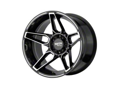 Moto Metal MO994 Fang Gloss Black Machined 6-Lug Wheel; 20x9; 0mm Offset (17-24 Titan)