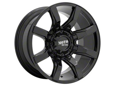 Moto Metal Spider Gloss Black 6-Lug Wheel; 20x10; -18mm Offset (17-24 Titan)