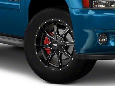 Moto Metal MO970 Semi-Gloss Black Milled 6-Lug Wheel; 20x10; -18mm Offset (16-24 Titan XD)