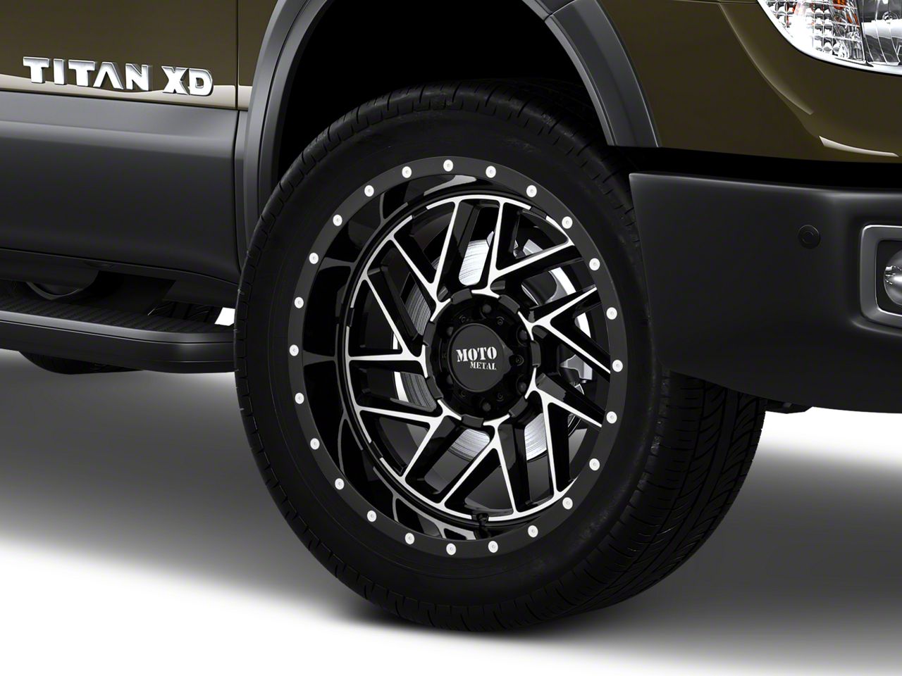 Moto Metal Titan XD MO985 Breakout Gloss Black Machined 6-Lug