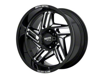 Moto Metal MO996 Ripsaw Gloss Black Milled 6-Lug Wheel; 20x10; -18mm Offset (16-24 Titan XD)