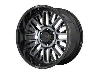 Moto Metal MO802 Gloss Black Machined with Gray Tint 6-Lug Wheel; 20x9; 18mm Offset (22-25 Tundra)