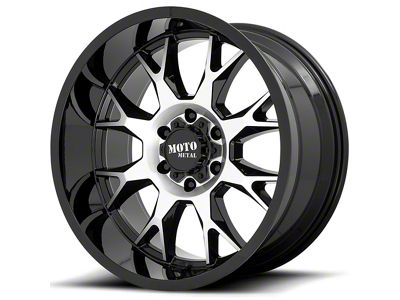 Moto Metal MO806 Gloss Black Machined 5-Lug Wheel; 20x9; 0mm Offset (14-21 Tundra)