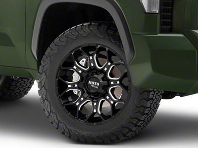 Moto Metal MO808 Sniper Gloss Black Milled 6-Lug Wheel; 20x10; -18mm Offset (22-25 Tundra)