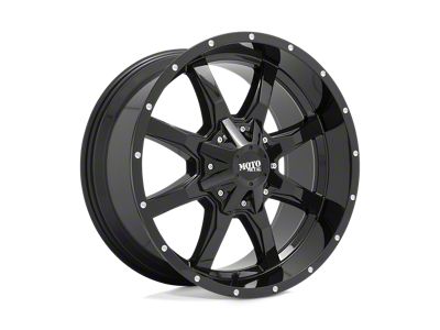 Moto Metal MO970 Gloss Black with Milled Lip 5-Lug Wheel; 17x8; 0mm Offset (14-21 Tundra)
