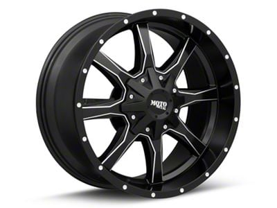 Moto Metal MO970 Semi Gloss Black Milled 6-Lug Wheel; 22x12; -44mm Offset (22-25 Tundra)