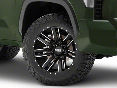 Moto Metal MO978 Razor Satin Black Machined 6-Lug Wheel; 20x10; -24mm Offset (22-25 Tundra)