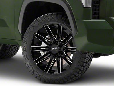 Moto Metal MO998 Kraken Gloss Black Milled 6-Lug Wheel; 22x10; -18mm Offset (22-25 Tundra)