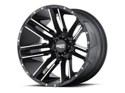 Moto Metal Razor Satin Black Machined 6-Lug Wheel; 18x9; 18mm Offset (22-25 Tundra)