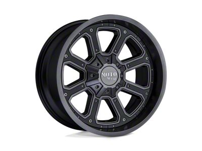 Moto Metal Shift Matte Gray with Gloss Black Inserts 6-Lug Wheel; 18x9; 18mm Offset (22-25 Tundra)