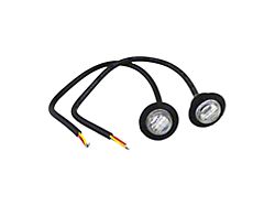 Motobilt 3/4-Inch Amber LED Fender/Side Marker Light; Clear (20-26 Jeep Gladiator JT w/ Motobilt Fender Support Brackets)