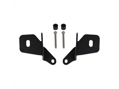 Motobilt A-Pillar Light Mount Kit; Black (20-26 Jeep Gladiator JT, Excluding Mojave)