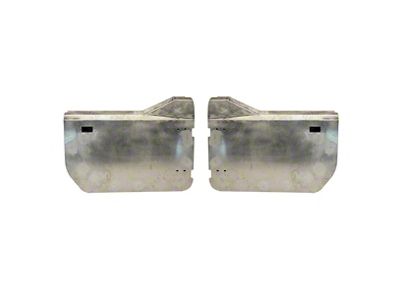 Motobilt Aluminum Front Half Doors; Raw (20-26 Jeep Gladiator JT)