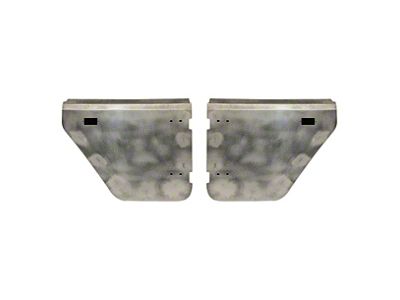 Motobilt Aluminum Rear Half Doors; Raw (20-26 Jeep Gladiator JT)
