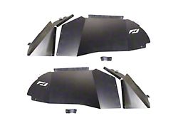 Motobilt Blank Front Inner Fender Liners; Bare Aluminum (20-25 Jeep Gladiator JT)