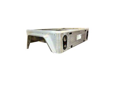 Motobilt Bobbed Replacement Bed; Aluminum; Raw (20-26 Jeep Gladiator JT)