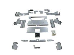 Motobilt Cage Bracket Kit; Bare Steel (20-26 Jeep Gladiator JT)