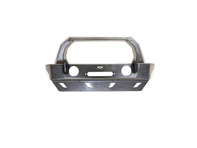 Motobilt Crusher HD Front Bumper with Bull Bar and Skid Plate; Bare Steel (20-25 Jeep Gladiator JT)