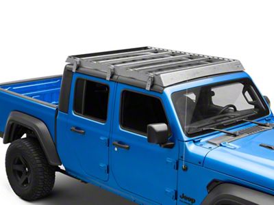 Motobilt Full Cab Roof Rack; Bare Steel (20-25 Jeep Gladiator JT w/ Hard Top)