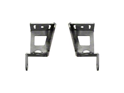 Motobilt Light Bracket Mounts for Tomahawk Front Bumper; Bare Steel (20-25 Jeep Gladiator JT)