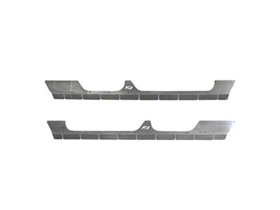 Motobilt Rocker Armor; Bare Steel (20-25 Jeep Gladiator JT)