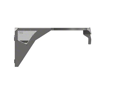 Motobilt 0-Inch Flare Highline Front Fenders; Aluminum; Raw (87-95 Jeep Wrangler YJ)