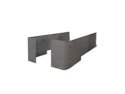 Motobilt 15-Inch Blank Stretch Corners; Raw (87-95 Jeep Wrangler YJ)