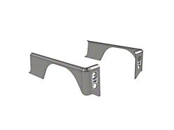 Motobilt 15-Inch Stretch Over the Rail Corner Armor; Steel; Raw (87-95 Jeep Wrangler YJ)