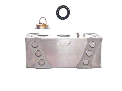 Motobilt 19-Gallon Fuel Cell Package; Bare Aluminum (97-06 Jeep Wrangler TJ)