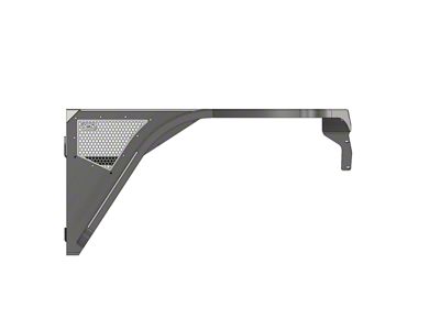Motobilt 2-Inch Flare Highline Front Fenders; Aluminum; Raw (87-95 Jeep Wrangler YJ)