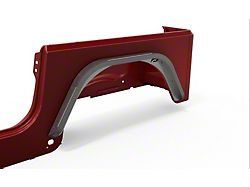 Motobilt 2-Inch Rear Double Arch Fenders Flares; Raw (97-06 Jeep Wrangler TJ)