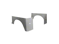 Motobilt 2-Inch Stretch Cut Corner Guards; Aluminum (87-95 Jeep Wrangler YJ w/ OEM Tail Lights)