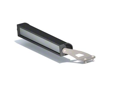 Motobilt 21.50-Inch LED Light Bar Hood Mount; Bare Steel (07-18 Jeep Wrangler JK)