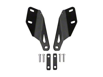 Motobilt 30-Inch LED Light Bar Hood Mount Kit; Black (07-18 Jeep Wangler JK)