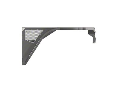 Motobilt 4-Inch Flare Highline Front Fenders; Aluminum; Raw (87-95 Jeep Wrangler YJ)