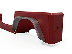 Motobilt 4-Inch Rear Double Arch Fenders Flares; Raw (97-06 Jeep Wrangler TJ)