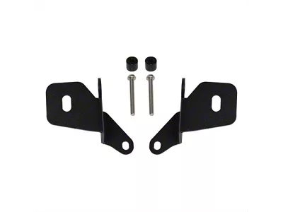 Motobilt A-Pillar Light Mount Kit; Black (18-26 Jeep Wrangler JL, Excluding Rubicon 392)