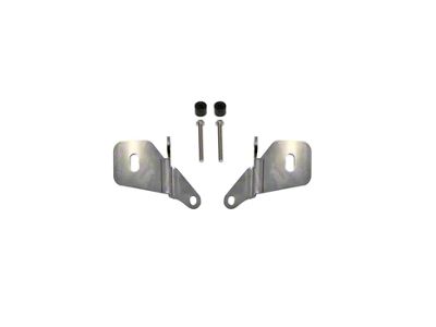 Motobilt A-Pillar Light Mount Kit; Stainless Steel (18-25 2.0L or 3.6L Jeep Wrangler JL, Excluding 4xe)