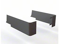 Motobilt Blank Corner Guards; Bare Steel (04-06 Jeep Wrangler TJ Unlimited)