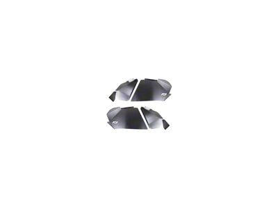 Motobilt Blank Front Inner Fender Liners; Bare Aluminum (07-18 Jeep Wrangler JK)