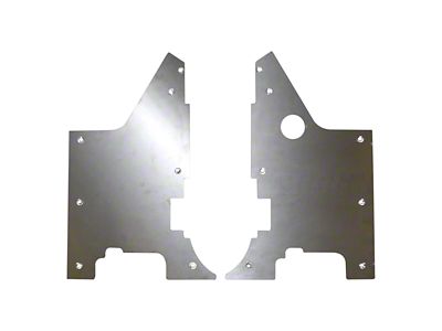 Motobilt Body Tub Armor; Bare Aluminum (97-06 Jeep Wrangler TJ)