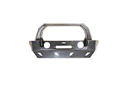 Motobilt Bolt-On Fabricated Bull Bar for Crusher Bumpers; Bare Steel (07-25 Jeep Wrangler JK & JL)