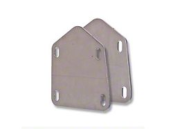 Motobilt C-Pillar Roll Cage Feet; Raw (97-06 Jeep Wrangler TJ)