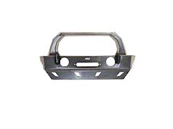 Motobilt Crusher HD Front Bumper with Bull Bar and Skid Plate; Bare Steel (18-26 Jeep Wrangler JL)
