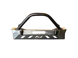 Motobilt Crusher Series Front Bumper with Ball Bar; Bare Steel (87-06 Jeep Wrangler YJ & TJ)